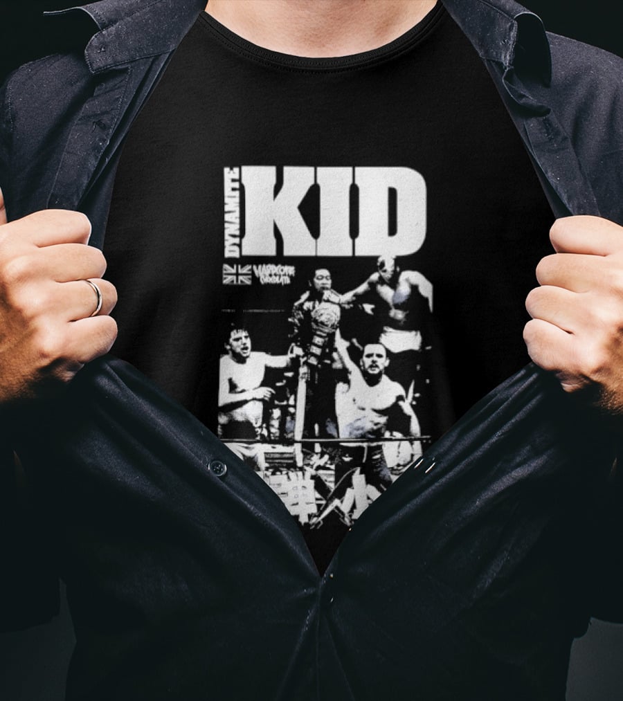 Dynamite Kid Hardcore Chocolate Wrestling Legends Retro Collection T-Shirt