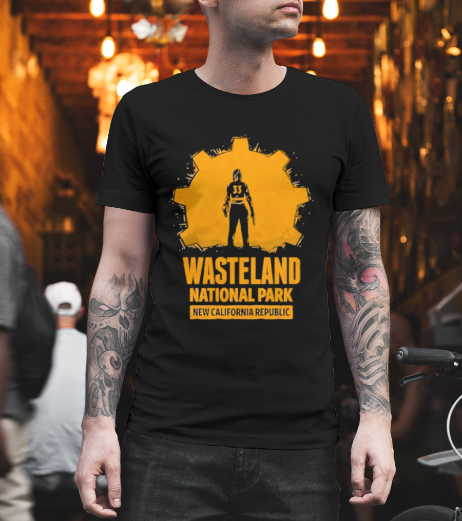 Player 33 Wasteland National Park New California Republic T-Shirt