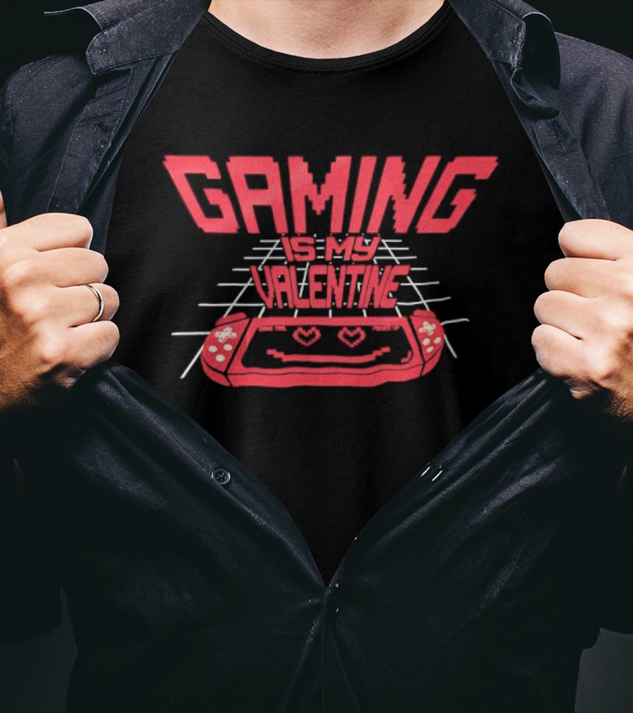 Gaming Is My Valentine Retro Controller T-Shirt