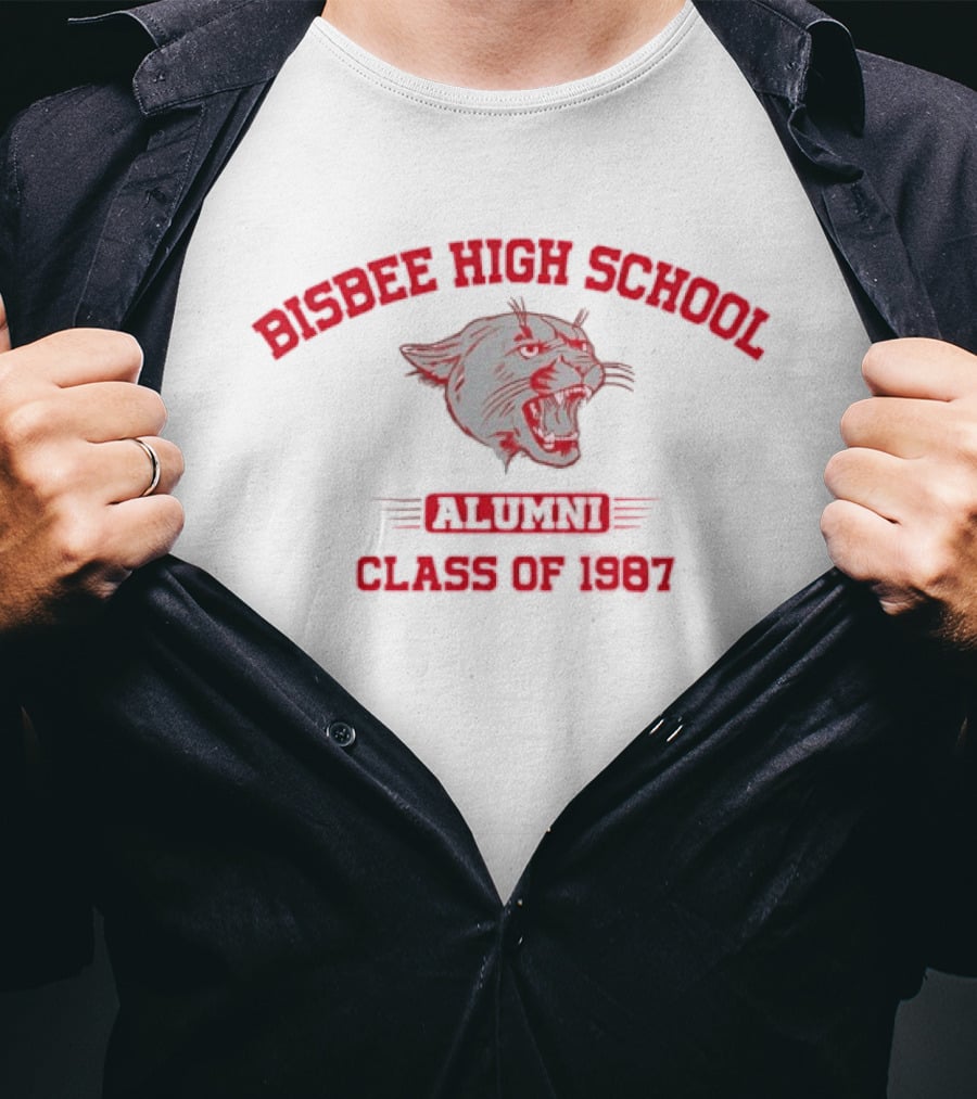 Bisbee High School Alumni Class Of 1987 Cougar T-Shirt