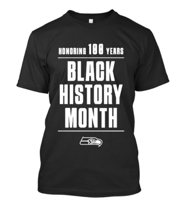 Honoring 100 Years Black History Month Seahawks T-Shirt