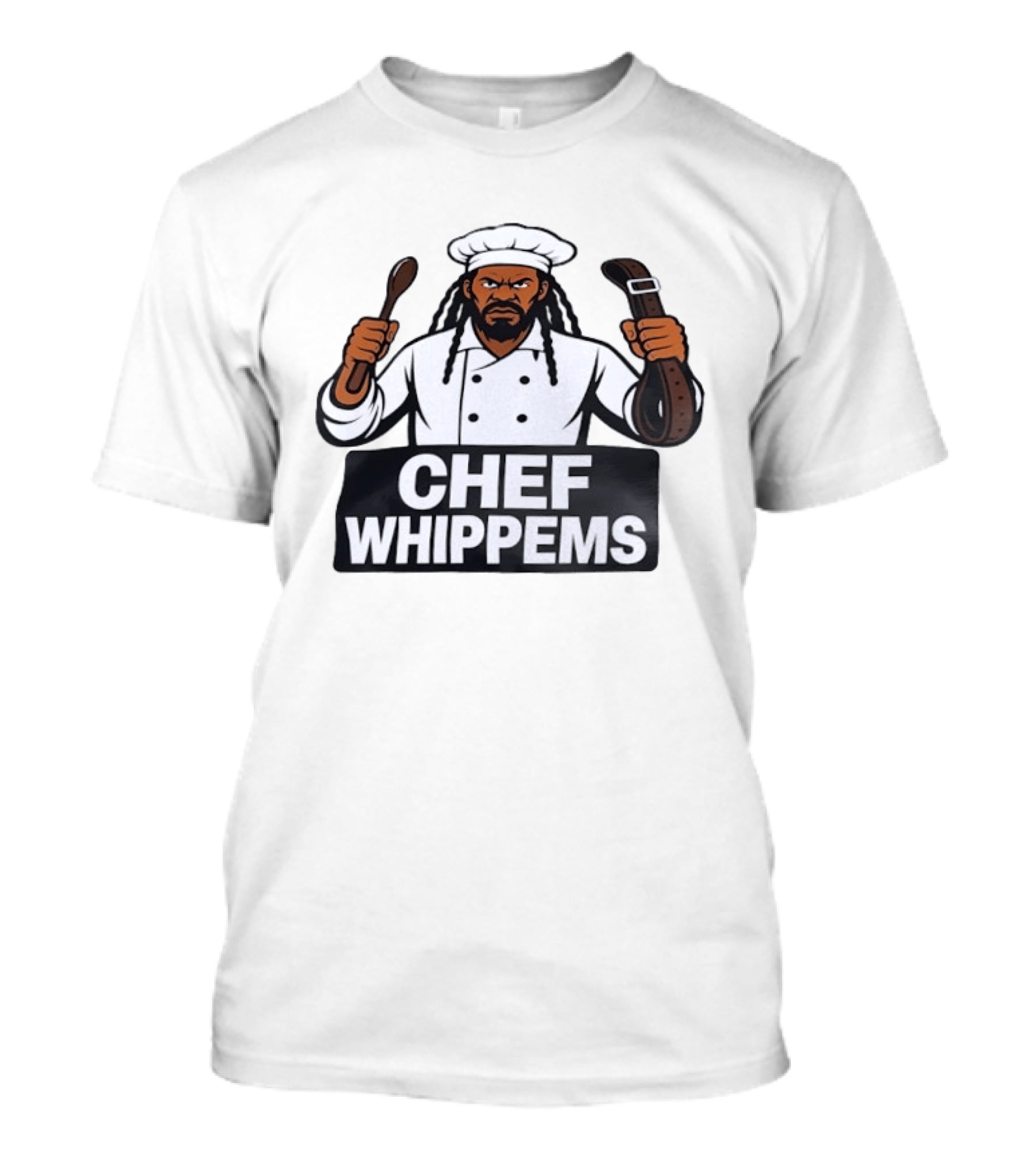 Chef Whippems Character Design Featuring Wooden Spoon And Belt T-Shirt