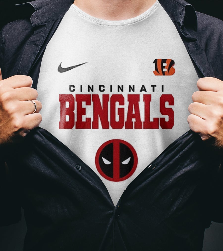 Nike Cincinnati Bengals Deadpool Icon Collaboration T-Shirt