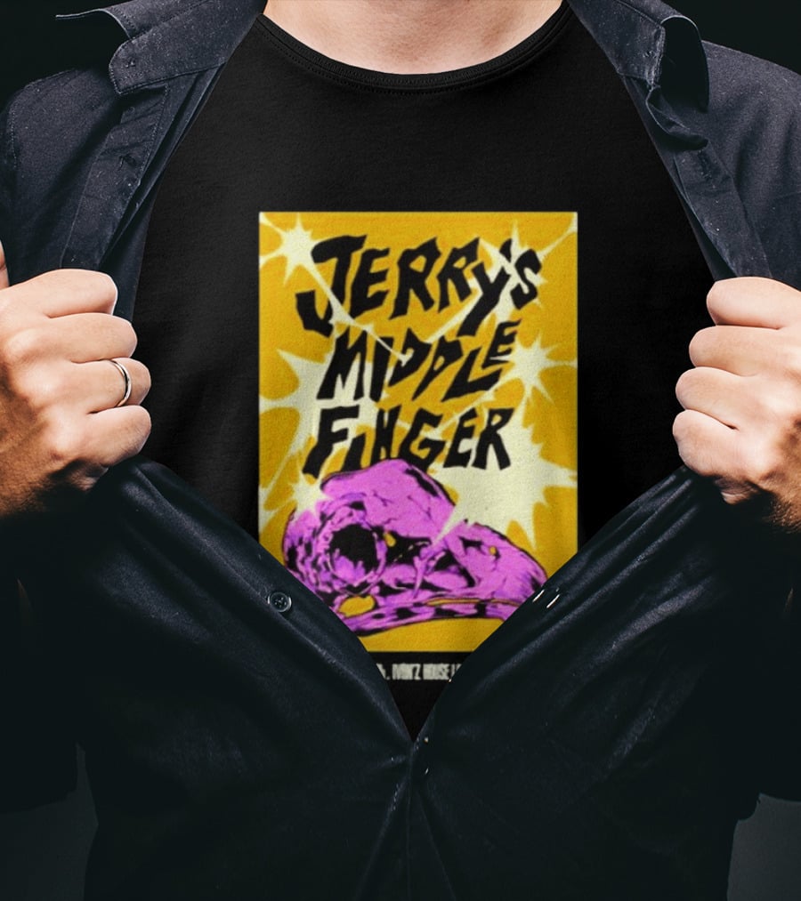 Jerry's Middle Finger Ivan's House Laguna Beach California February 20 & 21 2026 T-Shirt