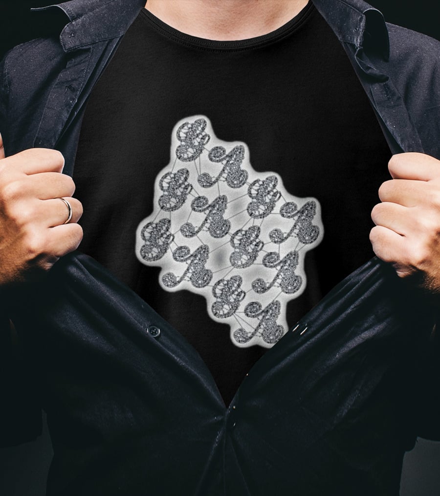 Lady Gaga Lace Gaga Artistic Monogram T-Shirt