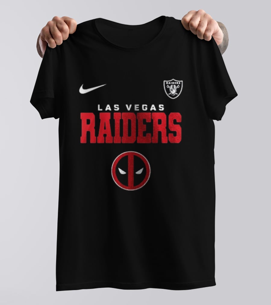 Las Vegas Raiders Deadpool Let's F***ing Go Nike T-Shirt