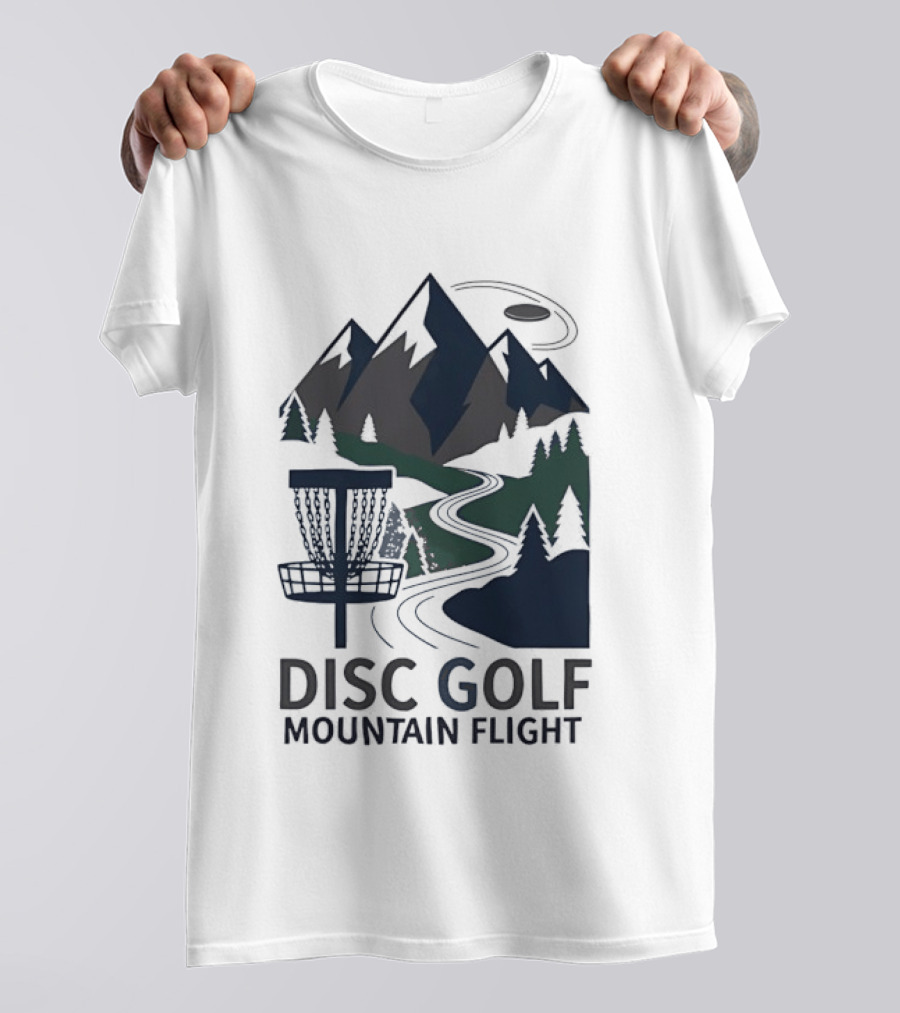 Disc Golf Mountain Flight Adventure Scenic Course T-Shirt