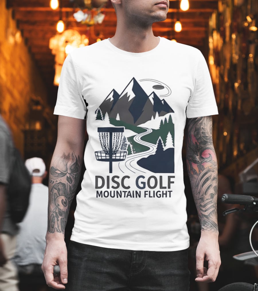 Disc Golf Mountain Flight Adventure Scenic Course T-Shirt