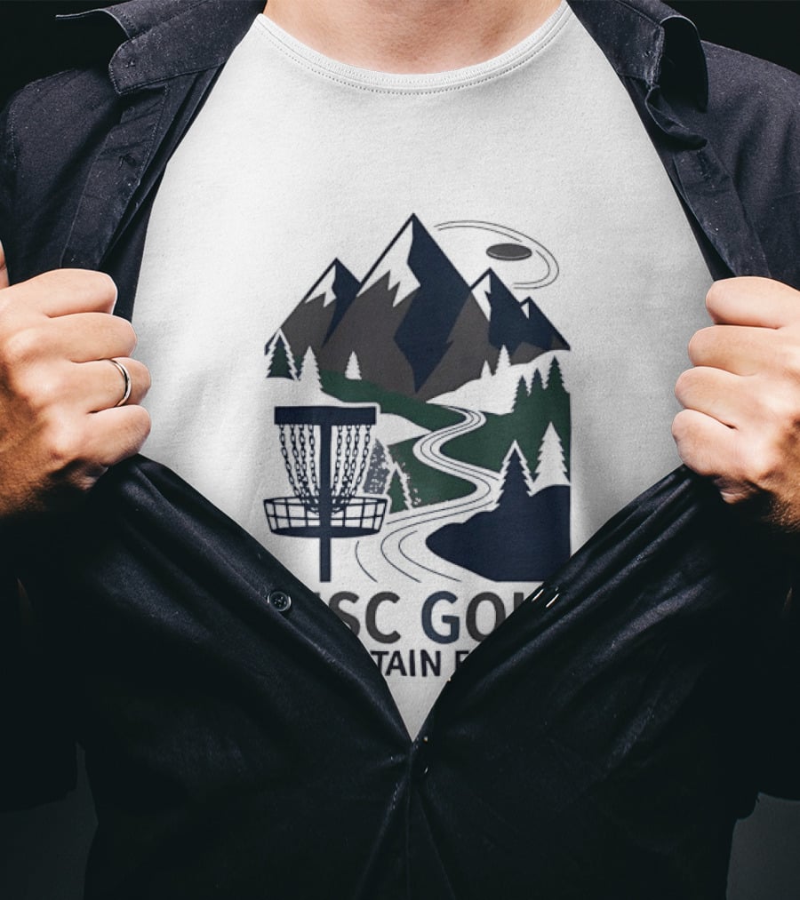 Disc Golf Mountain Flight Adventure Scenic Course T-Shirt
