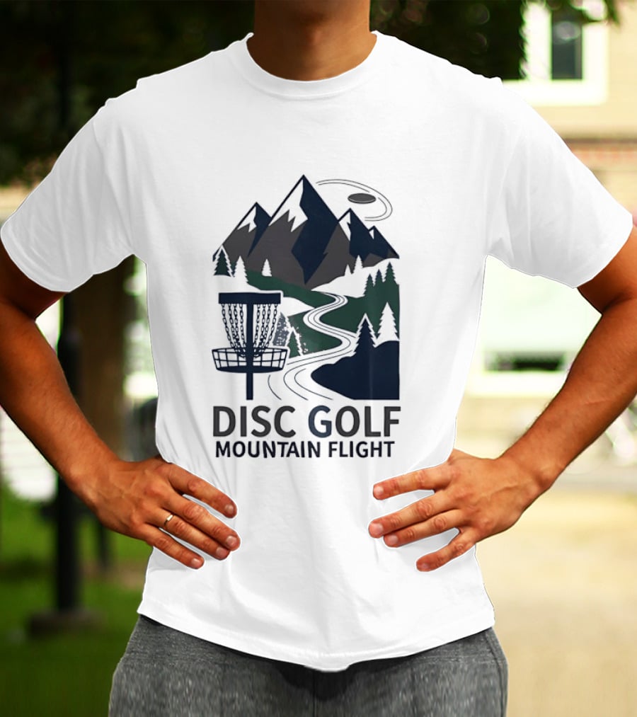 Disc Golf Mountain Flight Adventure Scenic Course T-Shirt