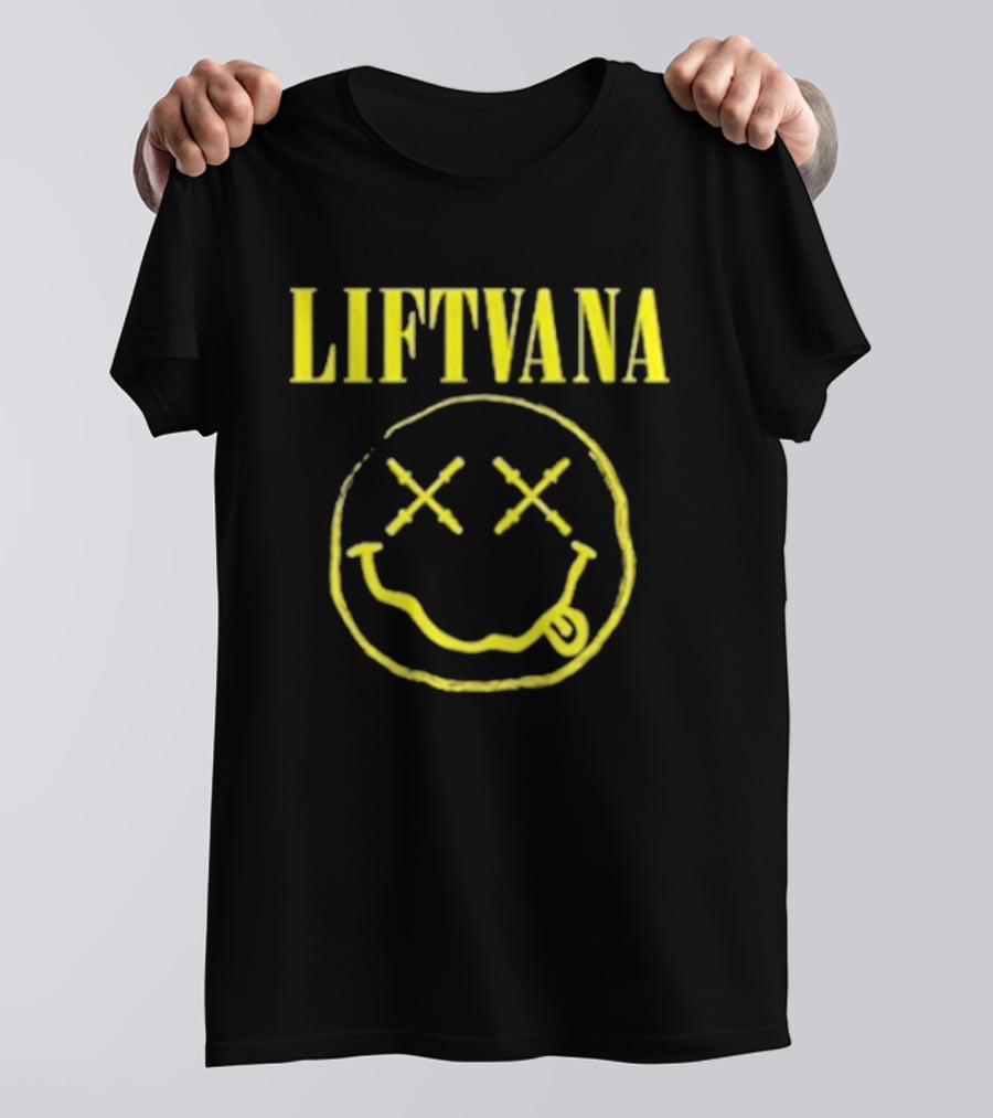 LIFTVANA Nirvana Smiley Face Icon With Yellow T-Shirt