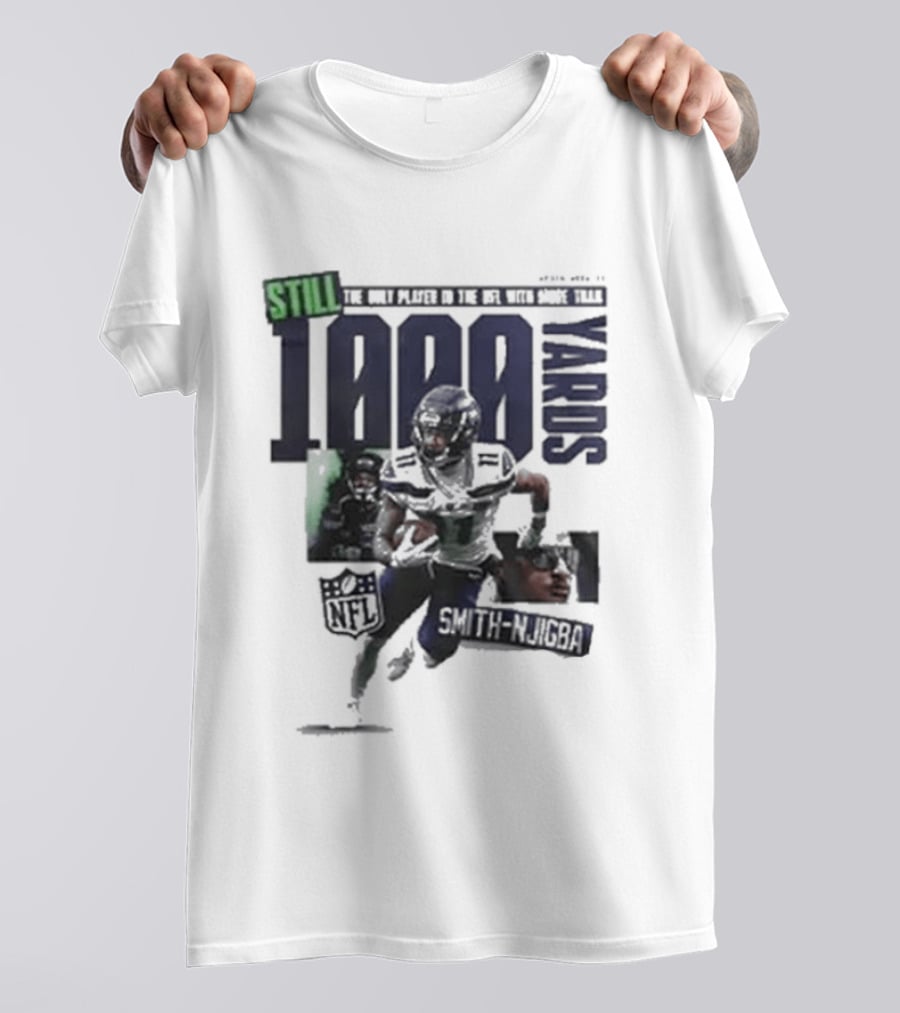 Jaxon Smith Njigba 1000 Yards Leading Receiver Seattle Seahawks T-Shirt