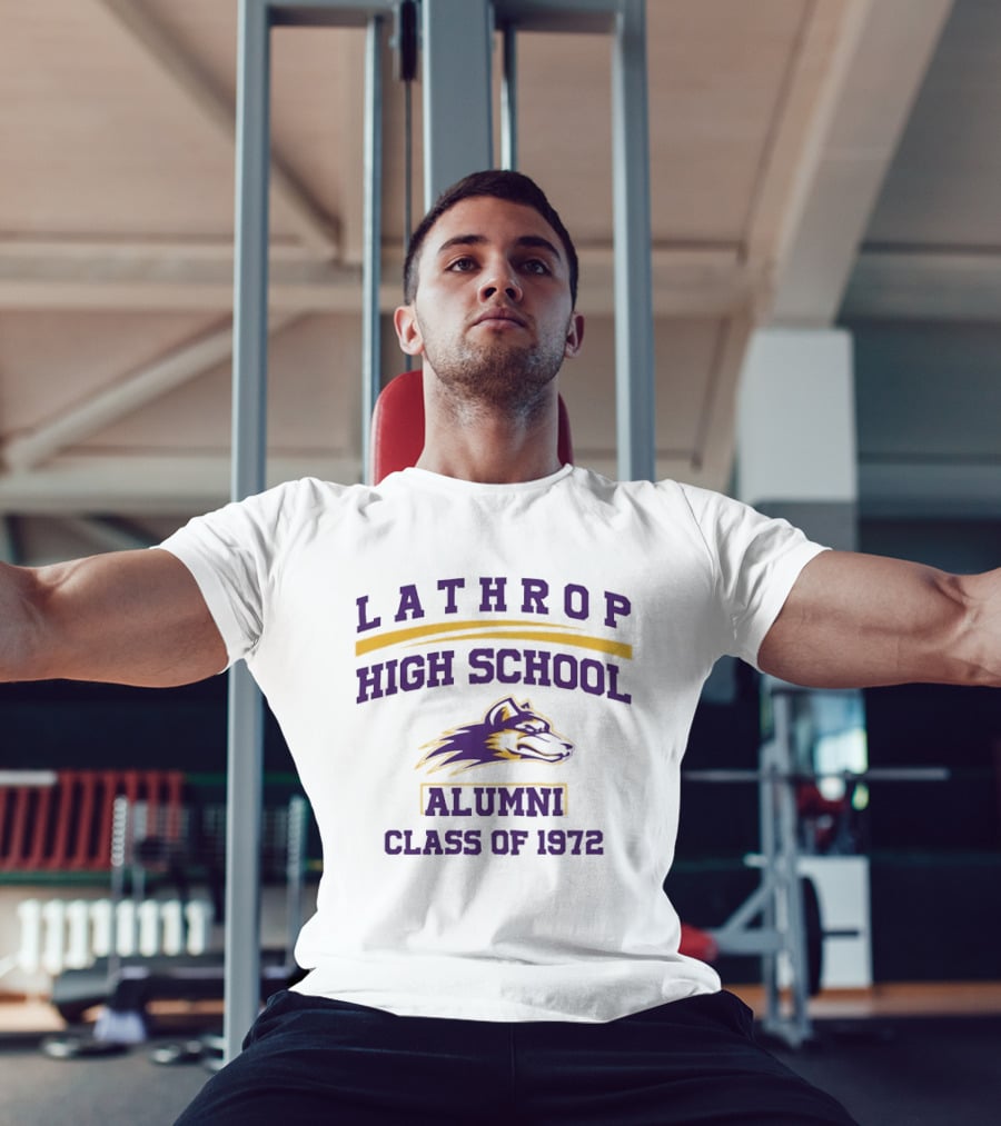 Lathrop High School Alumni Class Of 1972 Wolf T-Shirt