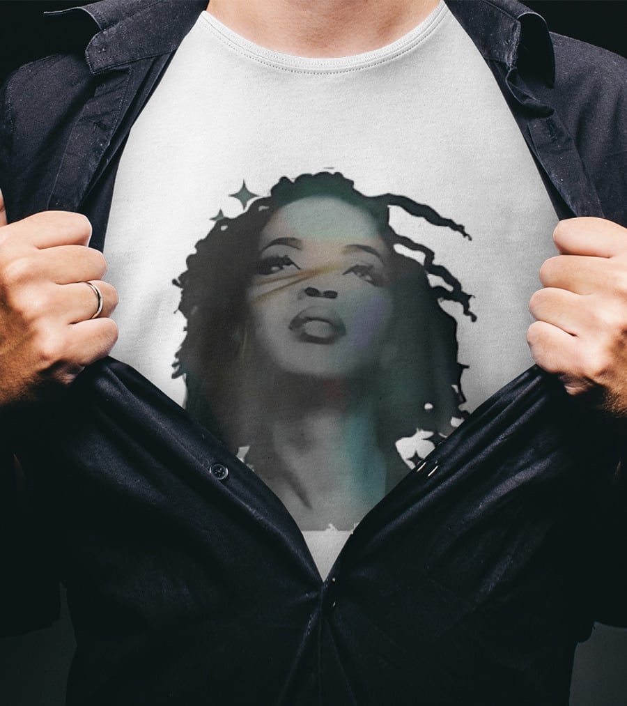 Lauryn Hill Watercolor Style Dreadlocks T-Shirt