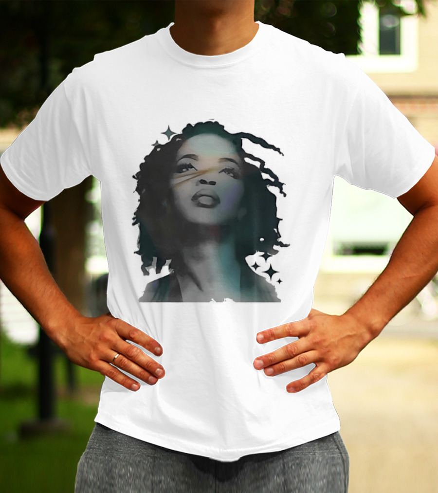 Lauryn Hill Watercolor Style Dreadlocks T-Shirt