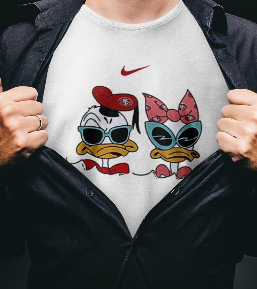 Nike San Francisco 49ers Donald Daisy Duck Collaboration T-Shirt