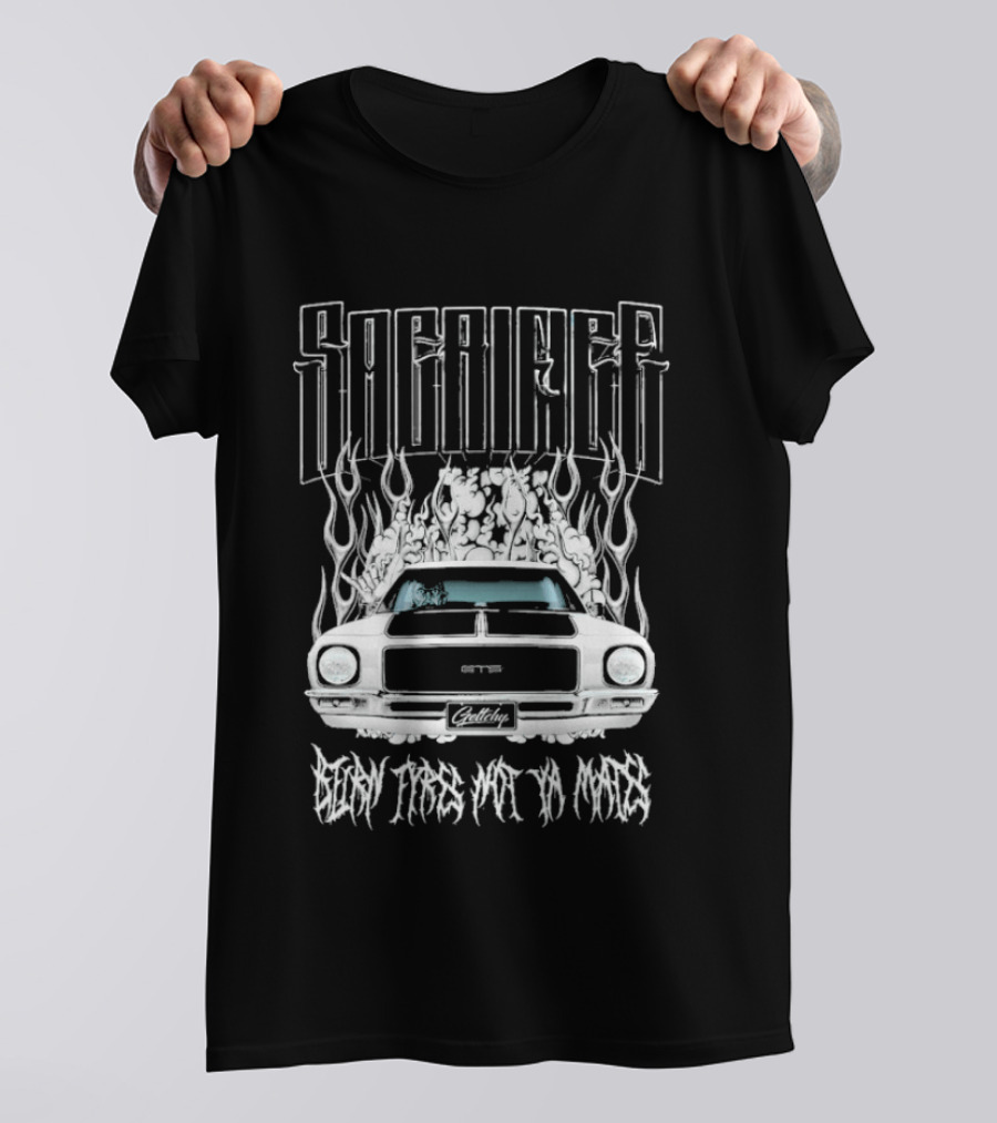 Sacrifice Burn Rubber Not Money HQ Holden GTS Monaro Geltchy T-Shirt