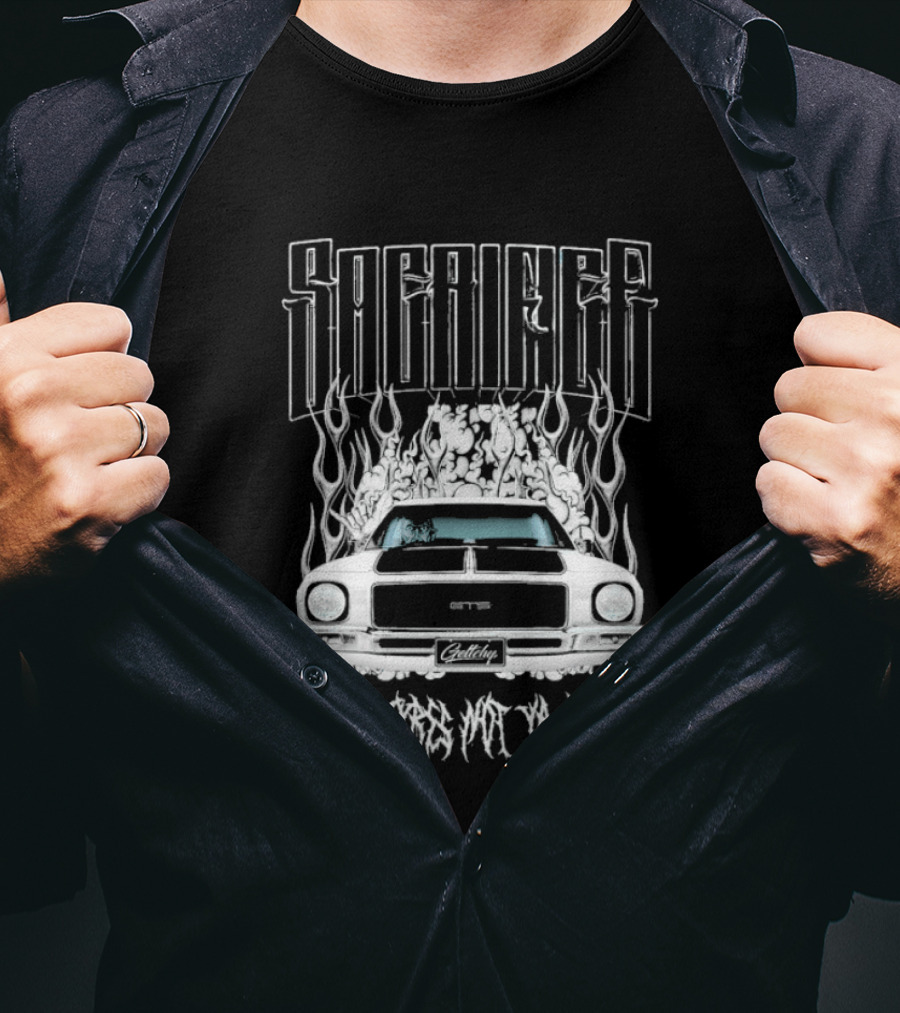Sacrifice Burn Rubber Not Money HQ Holden GTS Monaro Geltchy T-Shirt