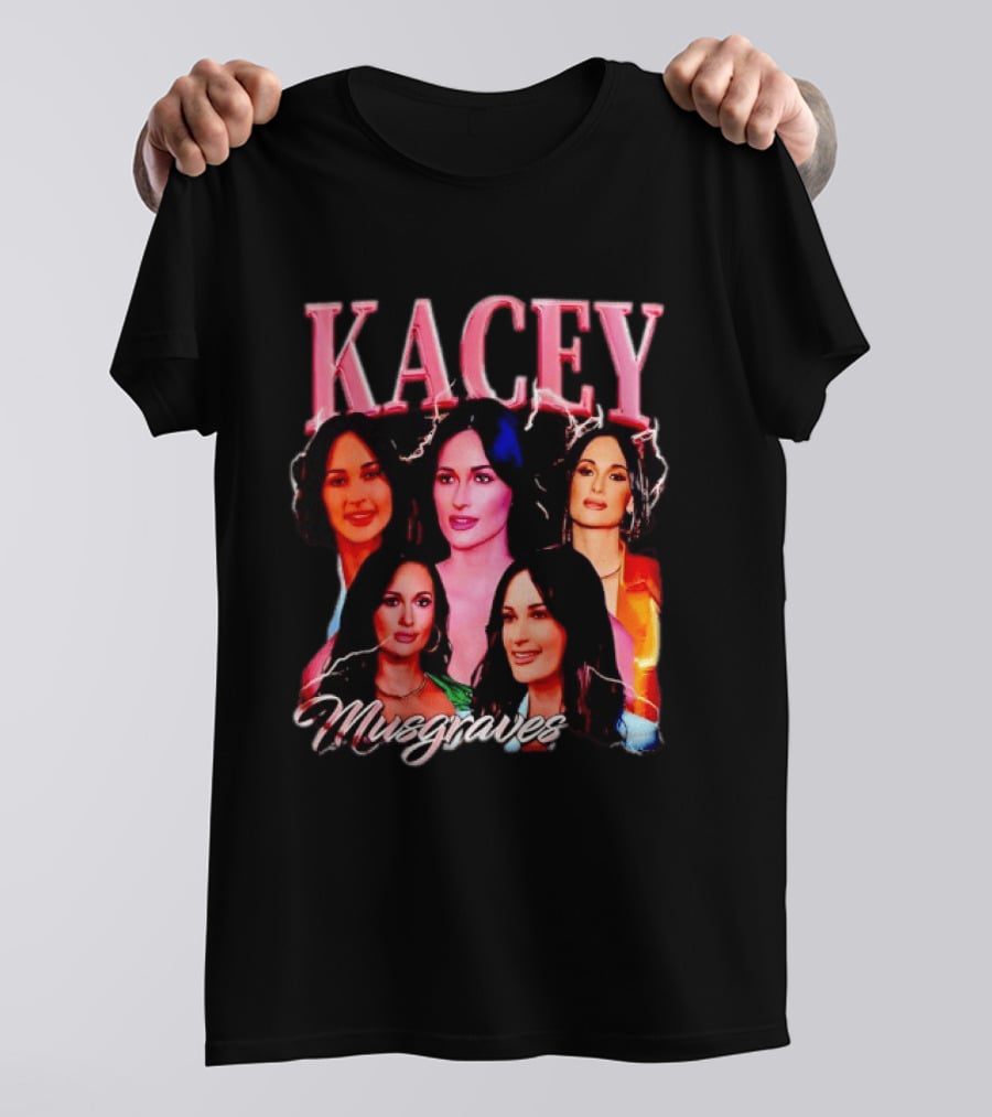 Kacey Musgraves Lightning Bold Portrait Collage T-Shirt