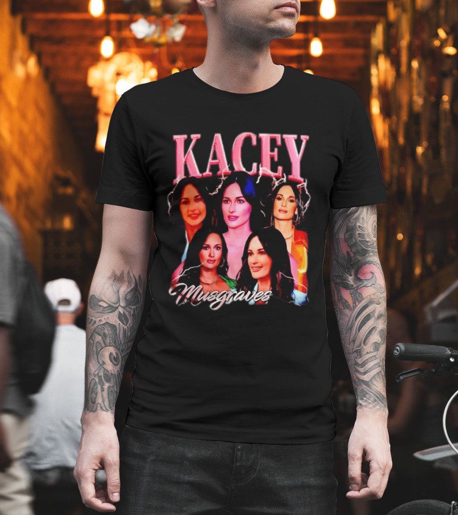 Kacey Musgraves Lightning Bold Portrait Collage T-Shirt