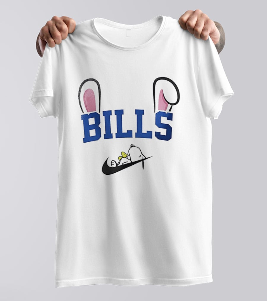 Buffalo Bills Peanuts Snoopy Woodstock Easter T-Shirt
