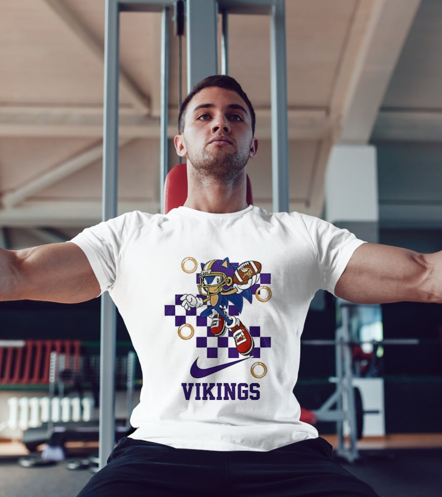 Minnesota Vikings Sonic Crossover Nike Collaboration T-Shirt