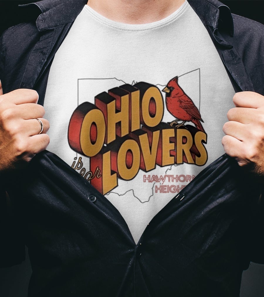 Ohio Is For Lovers Hawthorne Heights Cardinal T-Shirt