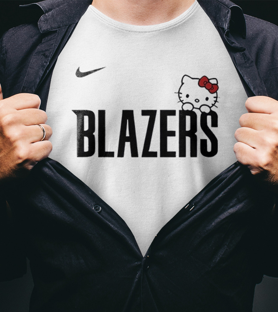 Nike Portland Trail Blazers Hello Kitty Collaboration T-Shirt