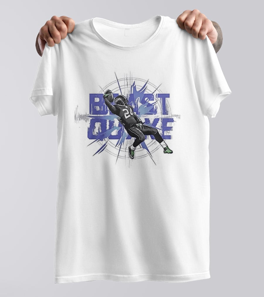 Seattle Seahawks Beast Quake Beast Mode Be Afraid Pose Seattle Football T-Shirt
