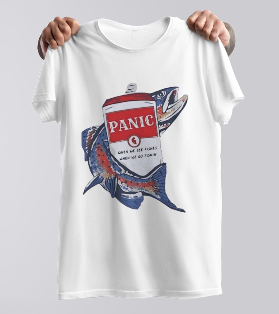 Widespread Panic When We See Fishes Go Fishin' WSMFP Fishing Lot T-Shirt