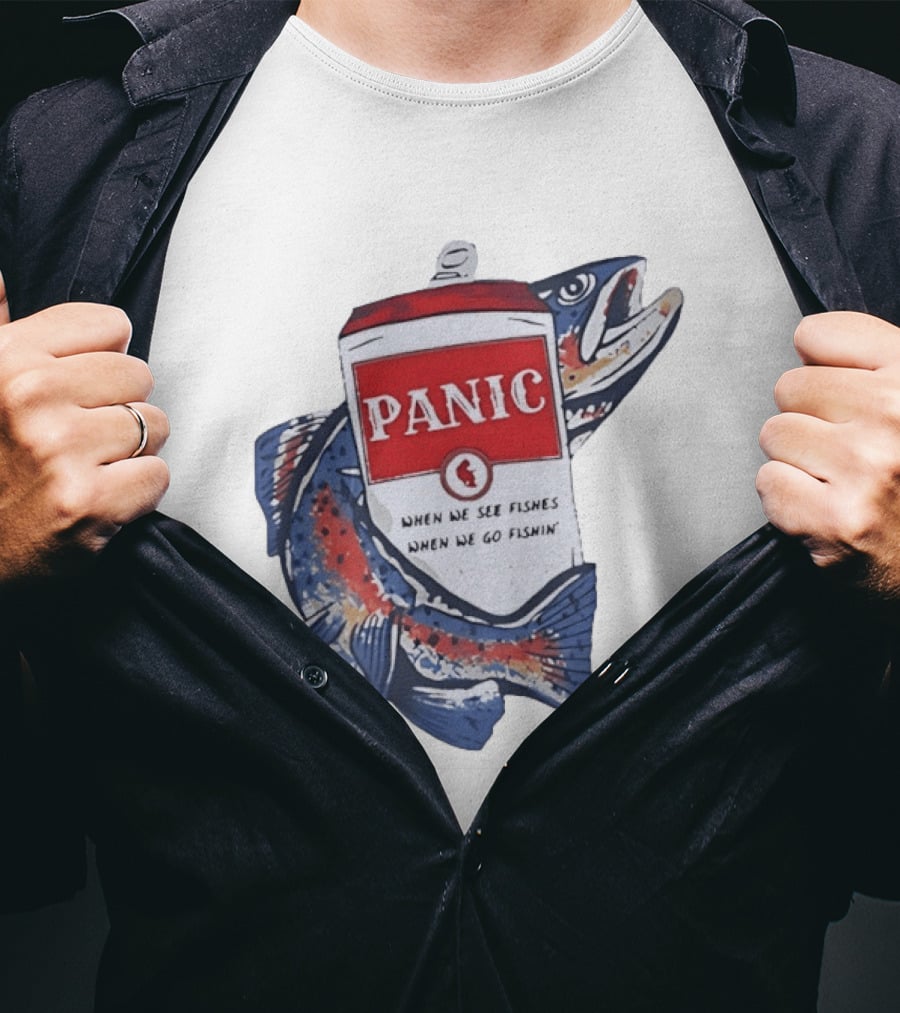 Widespread Panic When We See Fishes Go Fishin' WSMFP Fishing Lot T-Shirt