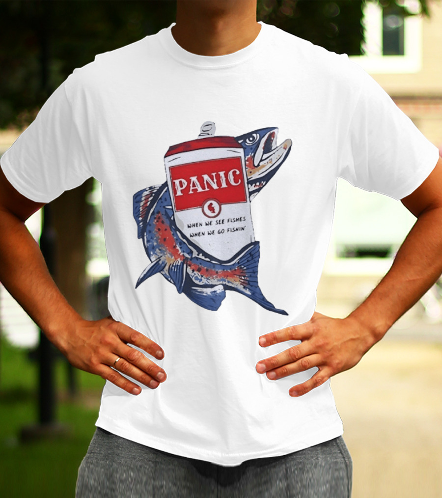 Widespread Panic When We See Fishes Go Fishin' WSMFP Fishing Lot T-Shirt