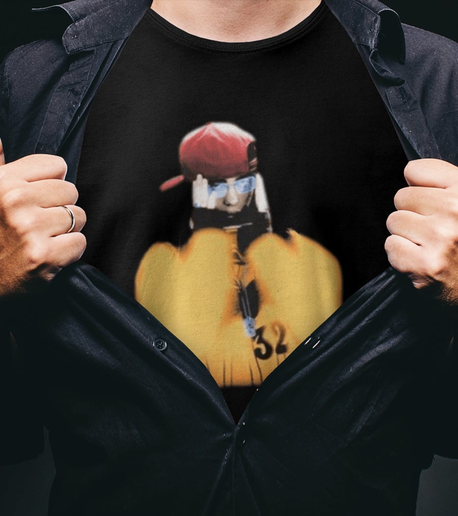 Billie Eilish Glasses Hit Me Hard And Soft Tour 2024 2025 Red Cap Style 32 T-Shirt