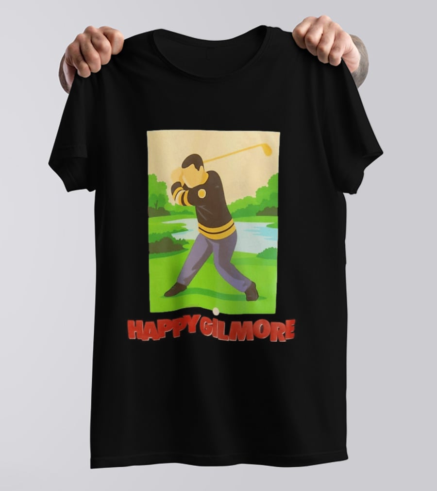 Happy Gilmore Hockey Player Golfing Pittsburgh Penguins T-Shirt