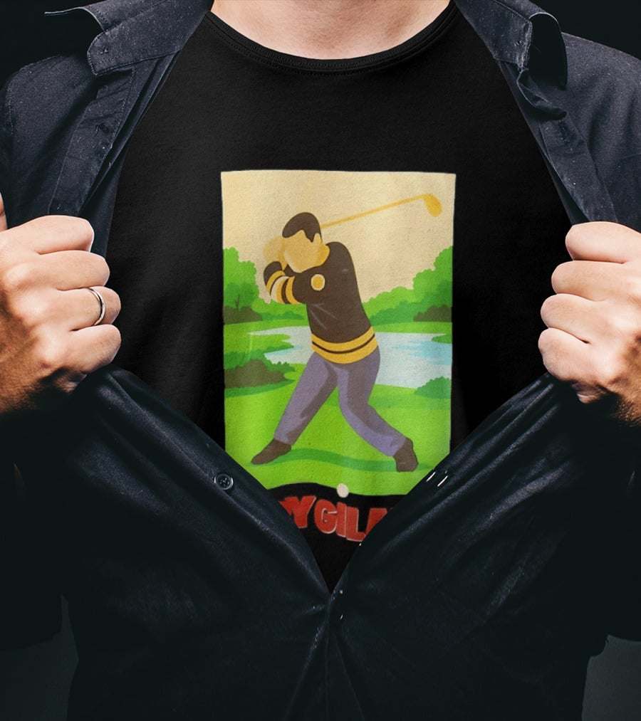 Happy Gilmore Hockey Player Golfing Pittsburgh Penguins T-Shirt