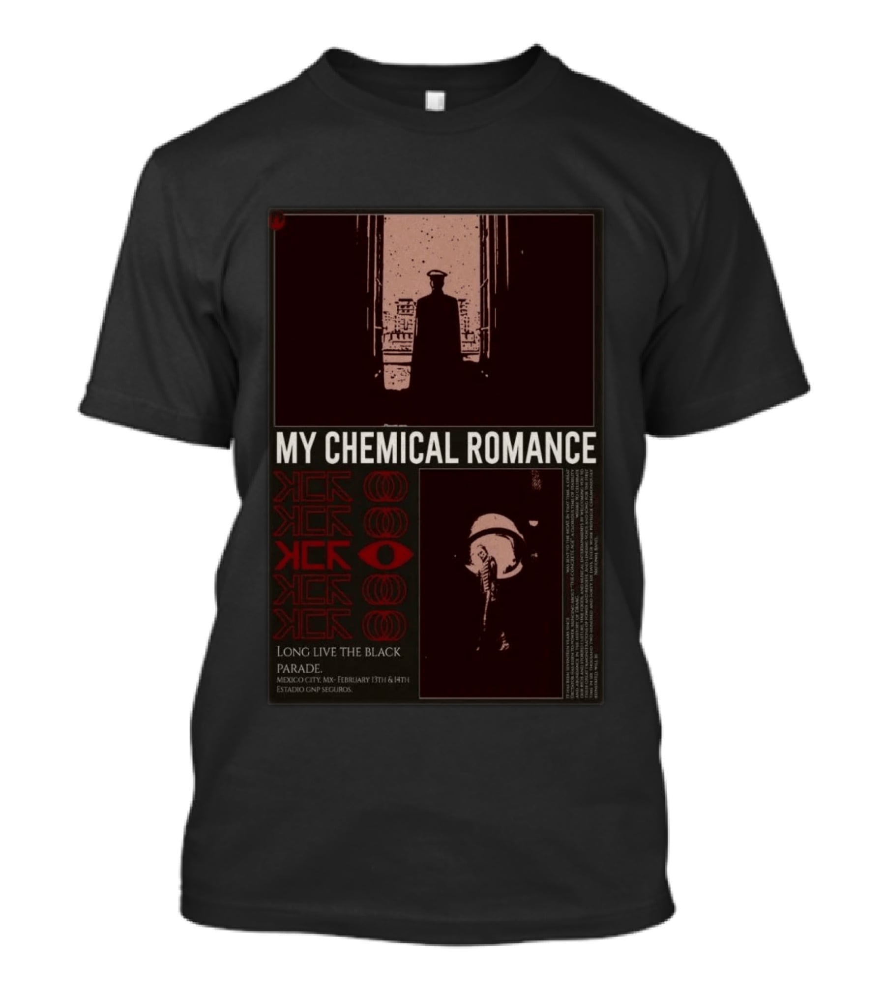 My Chemical Romance Long Live The Black Parade February 13th 14th 2026 Mexico City Estadio GNP Seguros T-Shirt
