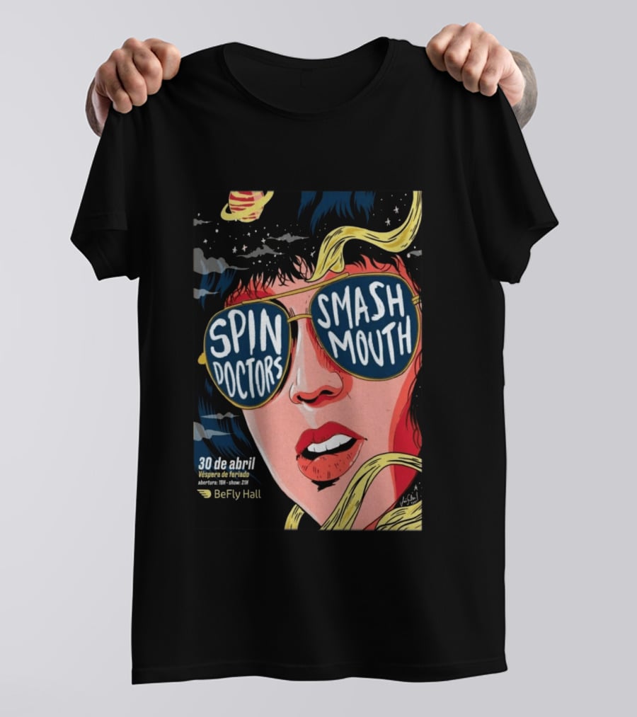 Spin Doctors Smash Mouth Concert 30 De Abril BeFly Hall 2026 Belo Horizonte Brazil T-Shirt