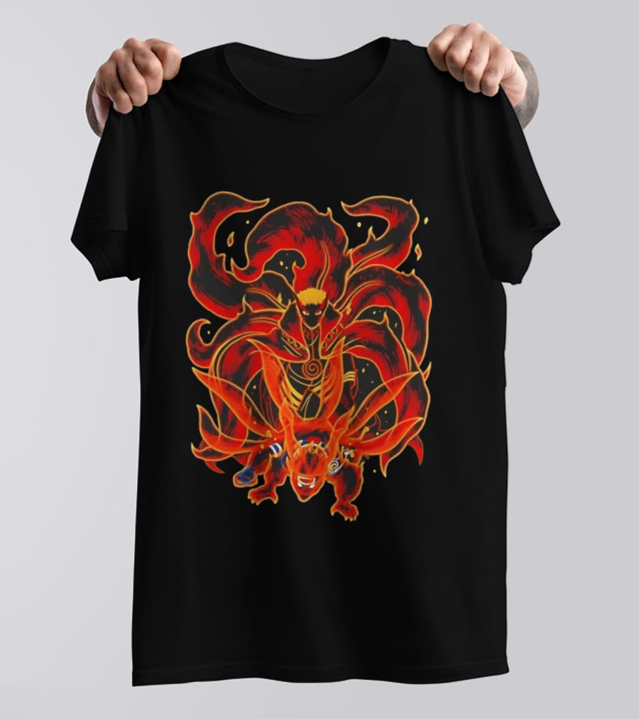 Spiral Fury Naruto Kurama Collaboration T-Shirt