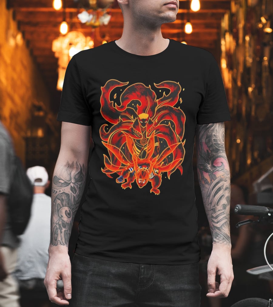 Spiral Fury Naruto Kurama Collaboration T-Shirt