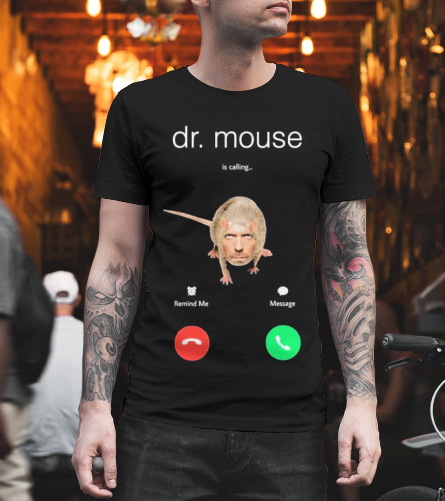 Dr Mouse Caller ID Remind Me Message Decline Accept T-Shirt