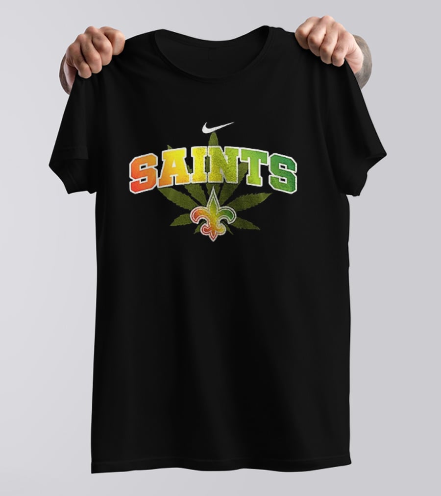 New Orleans Saints Nike One Love Fleur De Lis Leaf T-Shirt
