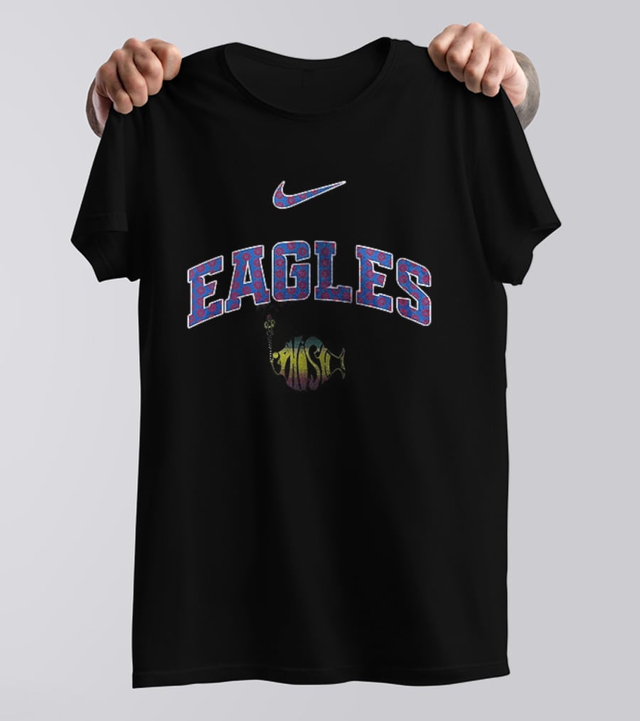 Nike Philadelphia Eagles EAGLES Text With Phish Band T-Shirt