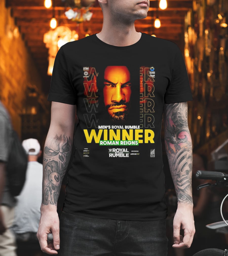 Roman Reigns WWE Winner Royal Rumble Riyadh 2026 T-Shirt