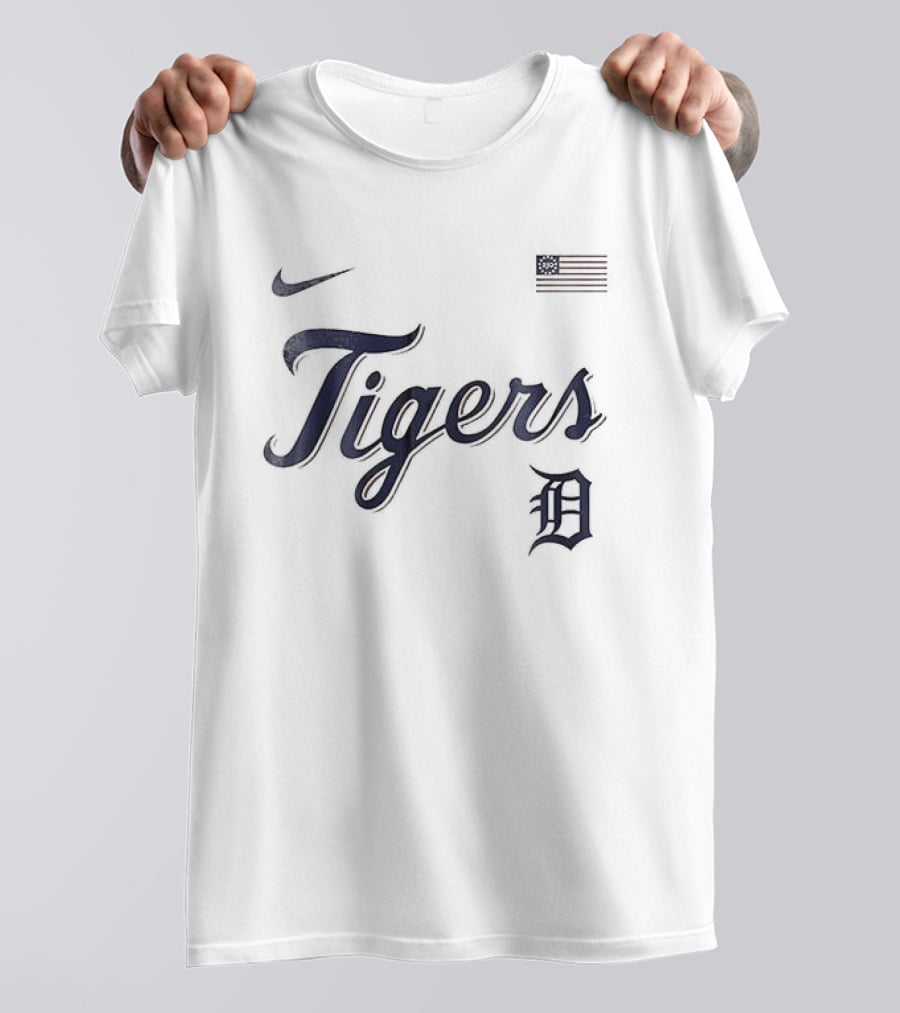 Nike Detroit Tigers USA 250th Anniversary Baseball Celebration T-Shirt