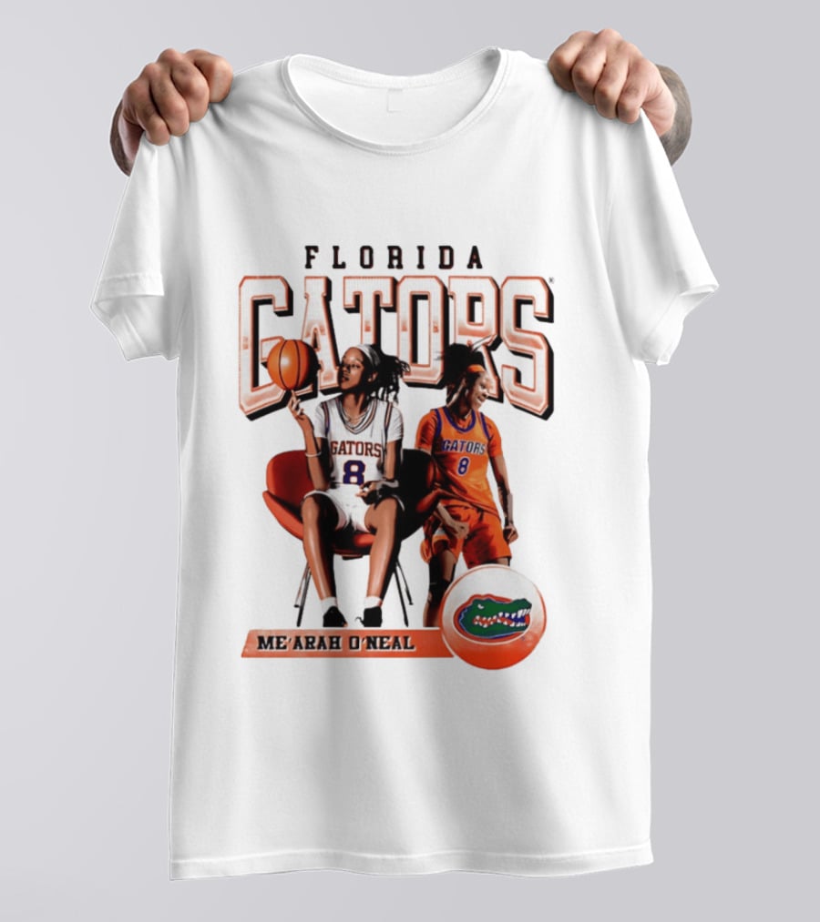 Florida Gators Me'Arah O'Neal Basketball Player 8 T-Shirt