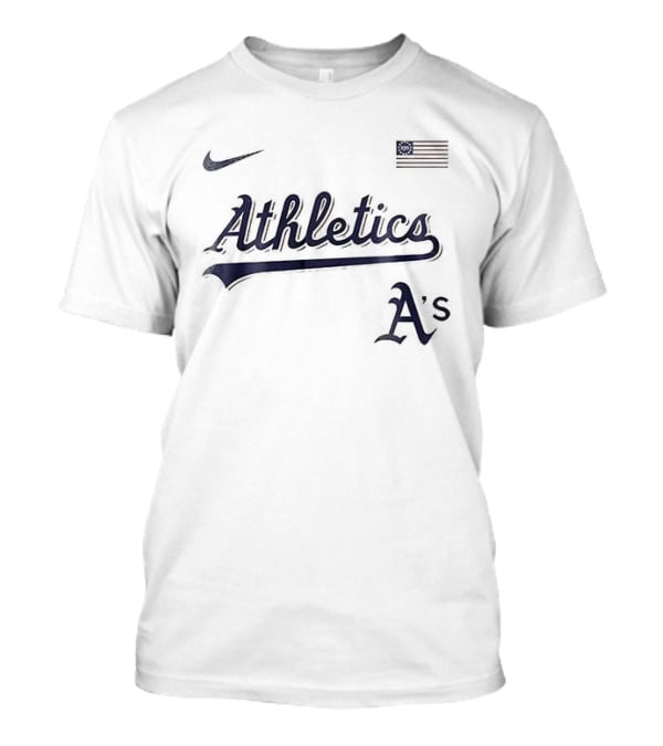 Nike Athletics USA Flag Oakland Athletics 250th Anniversary T-Shirt
