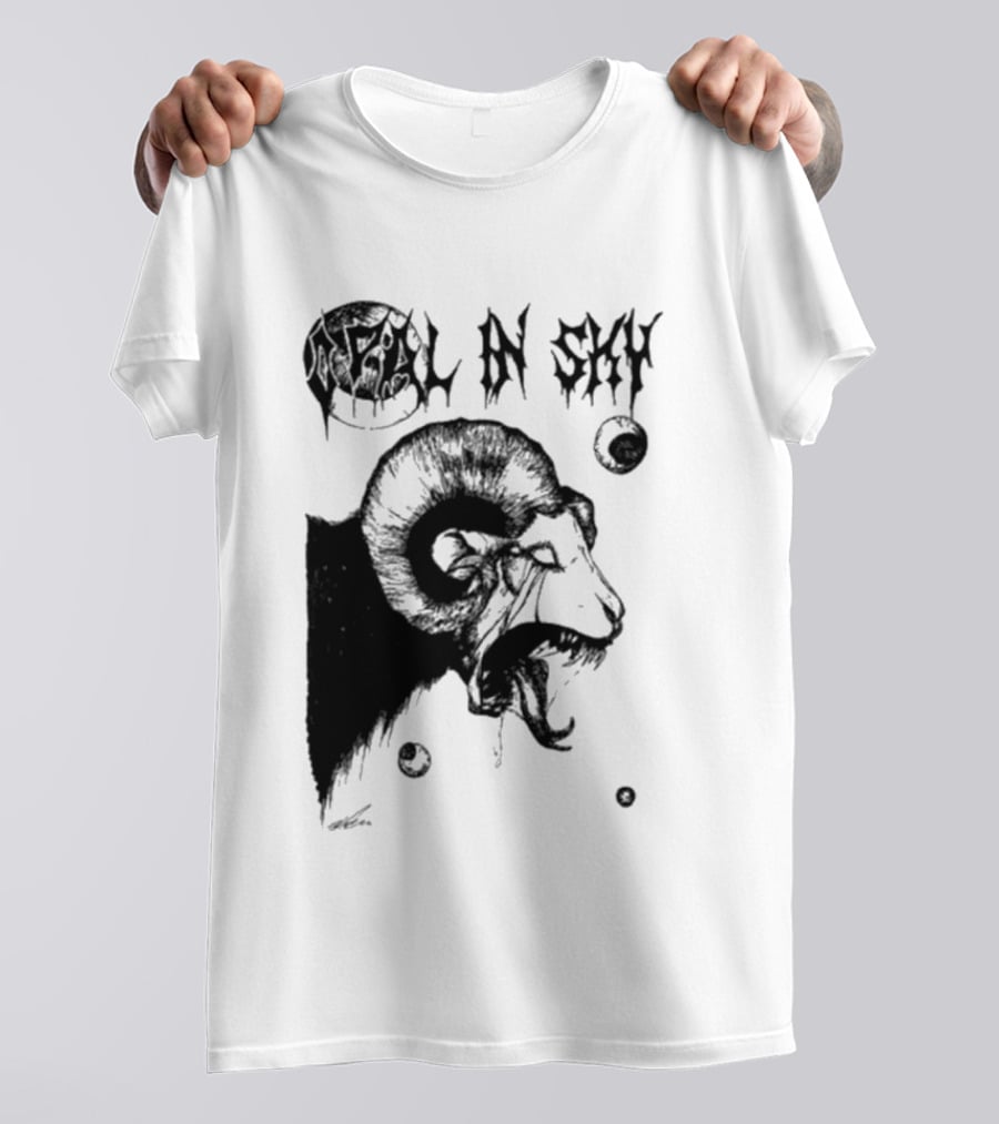Olivia Dark Opal In Sky Satanic Ram T-Shirt