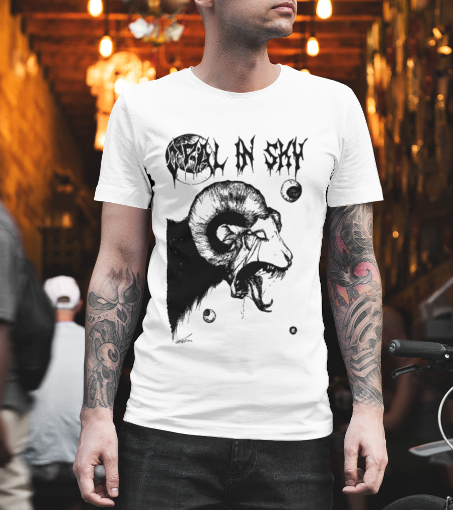 Olivia Dark Opal In Sky Satanic Ram T-Shirt