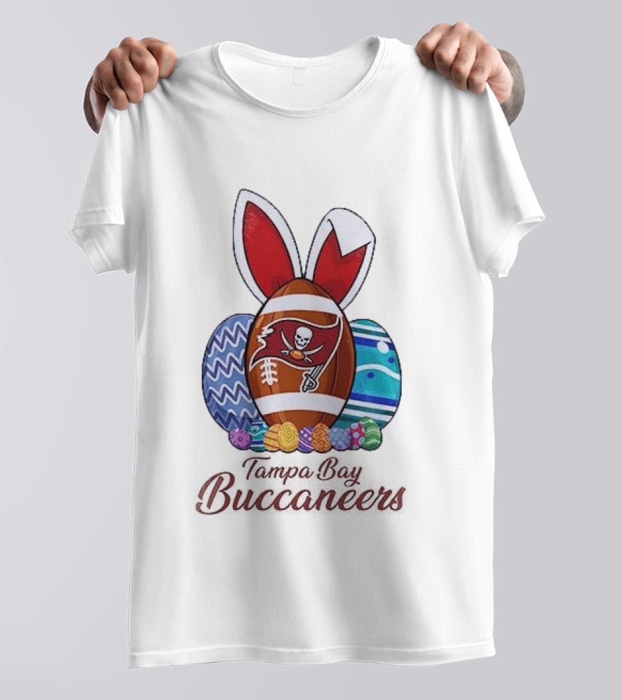 Tampa Bay Buccaneers Easter Bunny Football Eggs Buccaneers T-Shirt