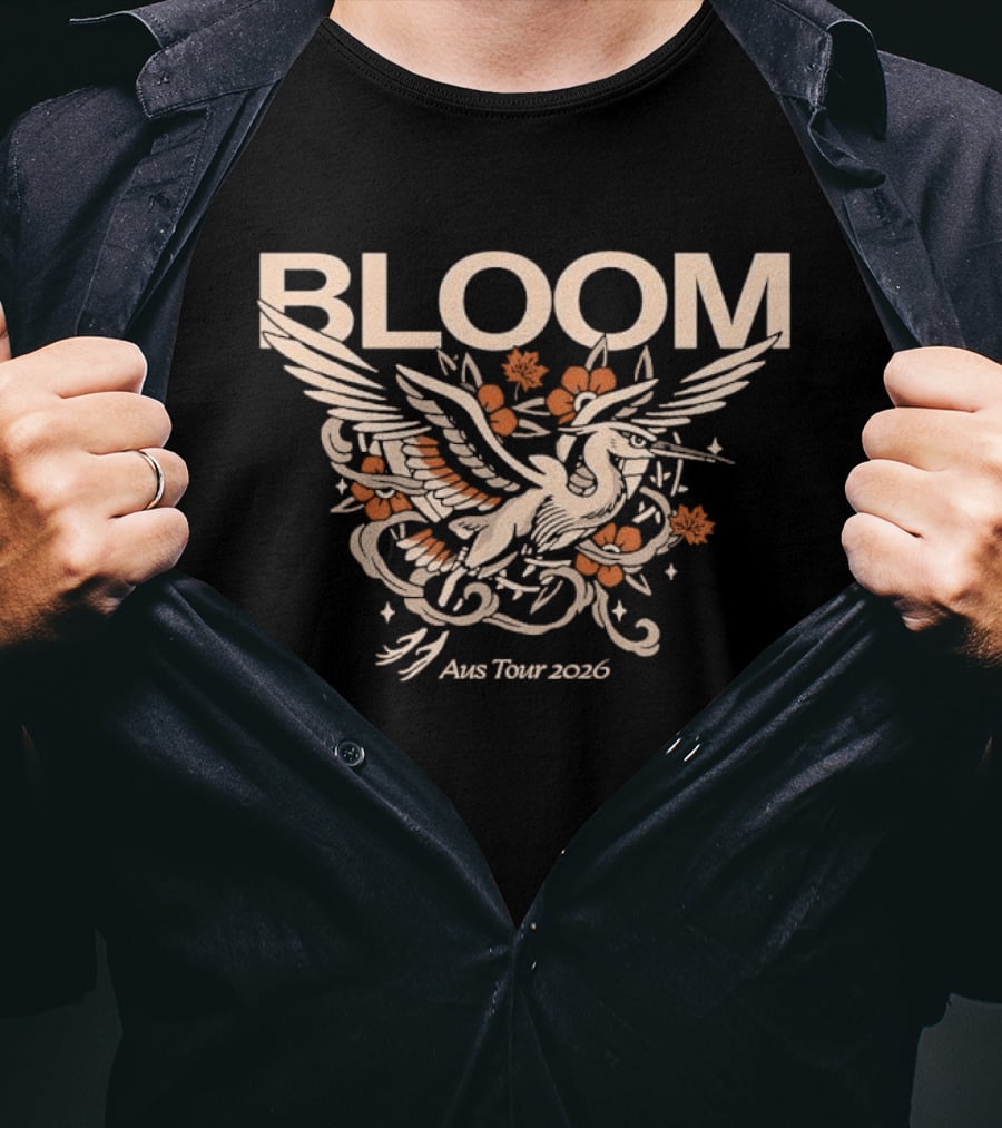 Bloom Aus Tour 2026 Phoenix And Floral T-Shirt